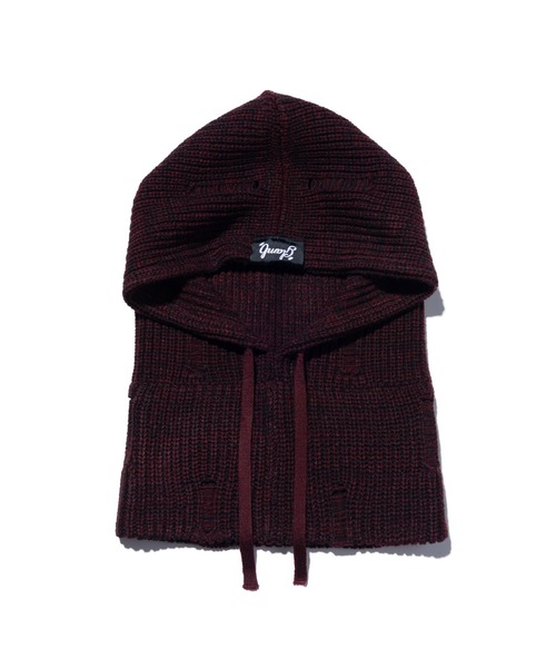 glamb（グラム）の「Grunge Hoodie Snood / グランジフーディスヌード（ネックウォーマー/スヌード・メンズ・ブラック/ワイン/グリーン・FREE）」の5枚目の写真