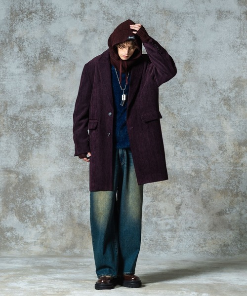 glamb（グラム）の「Grunge Hoodie Snood / グランジフーディスヌード（ネックウォーマー/スヌード・メンズ・ブラック/ワイン/グリーン・FREE）」の11枚目の写真