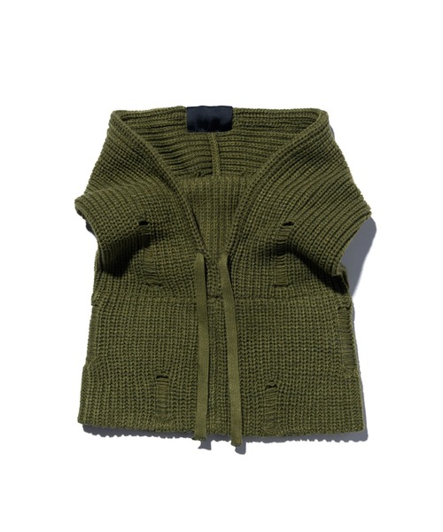 glamb（グラム）の「Grunge Hoodie Snood / グランジフーディスヌード（ネックウォーマー/スヌード・メンズ・ブラック/ワイン/グリーン・FREE）」の17枚目の写真