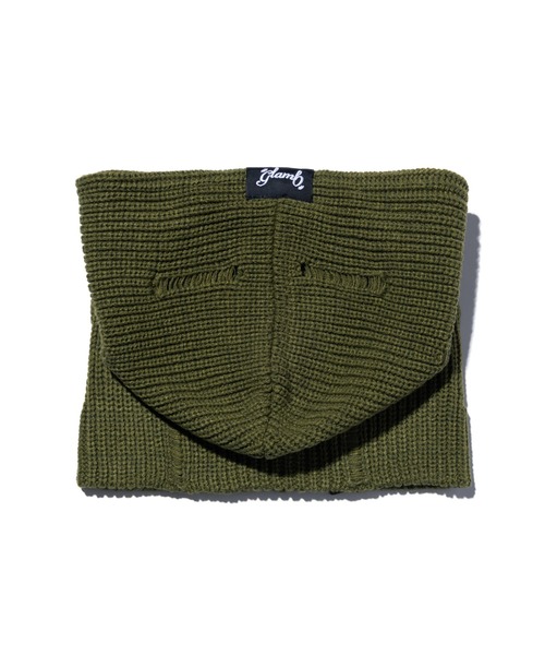 glamb（グラム）の「Grunge Hoodie Snood / グランジフーディスヌード（ネックウォーマー/スヌード・メンズ・ブラック/ワイン/グリーン・FREE）」の18枚目の写真