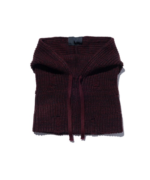 glamb（グラム）の「Grunge Hoodie Snood / グランジフーディスヌード（ネックウォーマー/スヌード・メンズ・ブラック/ワイン/グリーン・FREE）」の21枚目の写真