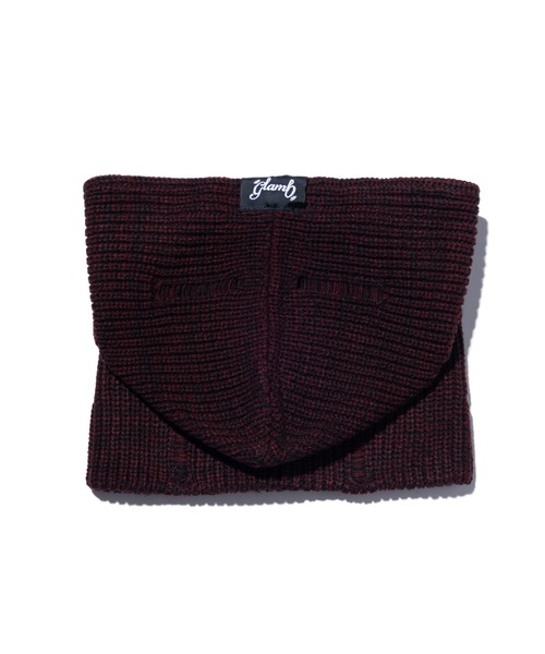 glamb（グラム）の「Grunge Hoodie Snood / グランジフーディスヌード（ネックウォーマー/スヌード・メンズ・ブラック/ワイン/グリーン・FREE）」の22枚目の写真