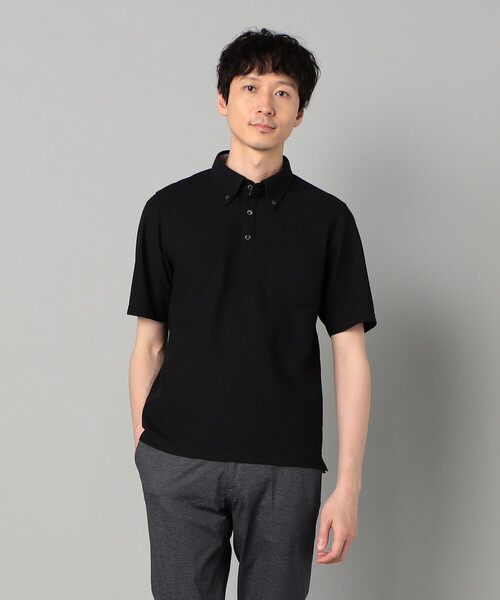 COMME CA MEN(コムサメン)の「ボタンダウン ポロシャツ(ポロシャツ・メンズ・ブラック/カーキ/ホワイト/ネイビー・L/M)」の9枚目の写真