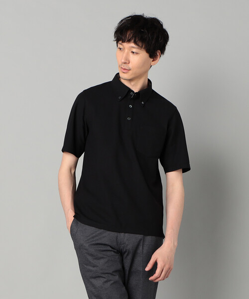 COMME CA MEN(コムサメン)の「ボタンダウン ポロシャツ(ポロシャツ・メンズ・ブラック/カーキ/ホワイト/ネイビー・L/M)」の10枚目の写真