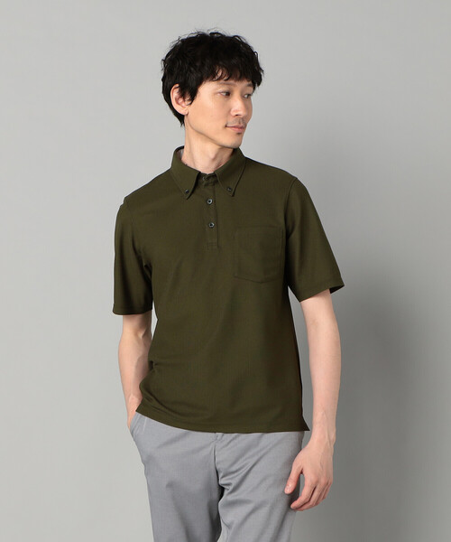 COMME CA MEN(コムサメン)の「ボタンダウン ポロシャツ(ポロシャツ・メンズ・ブラック/カーキ/ホワイト/ネイビー・L/M)」の16枚目の写真