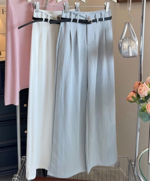 CADBURY（キャドバリー）の「ﾂｰﾀｯｸﾊｲｳｴｽﾄﾜｲﾄﾞﾊﾟﾝﾂ（その他パンツ・レディース・ホワイト/アイボリー/ブルー/ネイビー・SMALL/MEDIUM/LARGE/X-LARGE）」の4枚目の写真