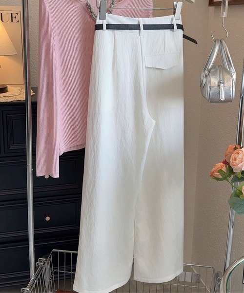 CADBURY（キャドバリー）の「ﾂｰﾀｯｸﾊｲｳｴｽﾄﾜｲﾄﾞﾊﾟﾝﾂ（その他パンツ・レディース・ホワイト/アイボリー/ブルー/ネイビー・SMALL/MEDIUM/LARGE/X-LARGE）」の5枚目の写真