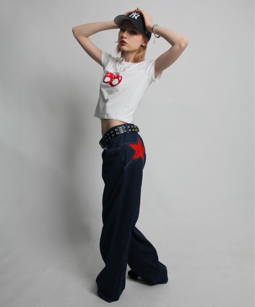 IMARI(イマリ)の「【 IMARI / イマリ 】 バック スター デザイン ストレート デニムパンツ #(デニムパンツ・レディース・ブルー/ネイビー/ブルー系/ネイビー系/ブラック/グレー/ホワイト・M/S)」の11枚目の写真