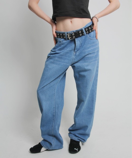 パンツ Cyber Yellow Stars Denim セール】【 IMARI / イマリ 】 バック スター デザイン ストレート