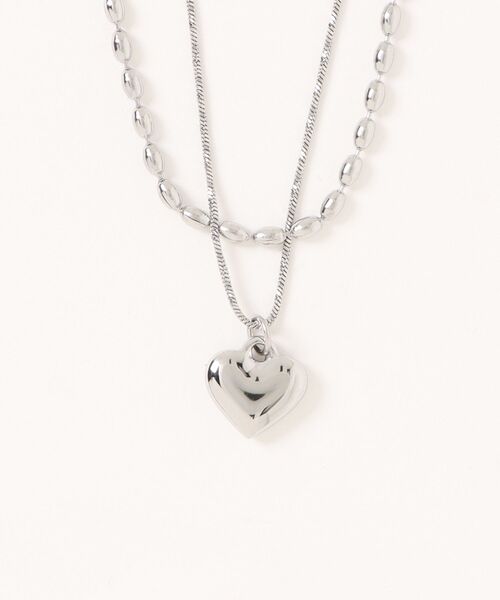 ステンレス2レンプチネックレス 496992（ネックレス）｜LOWRYS FARM