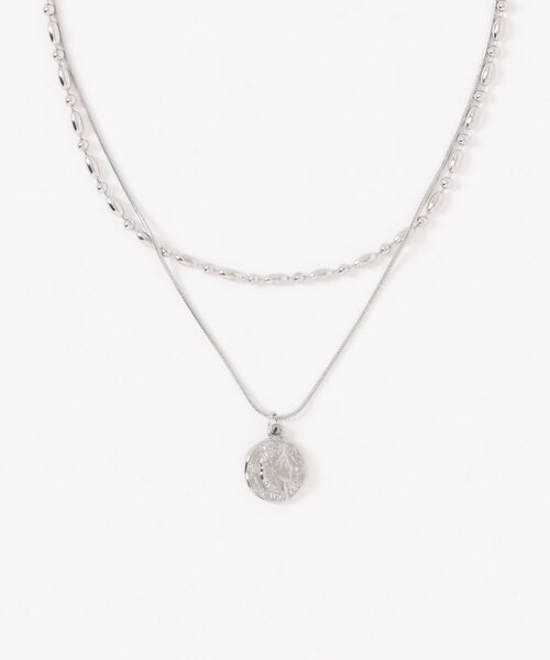 LOWRYS FARM（ローリーズファーム）の「ステンレス２レンプチネックレス　496992（ネックレス・レディース・その他1/その他2/ゴールド/シルバー・FREE）」の2枚目の写真