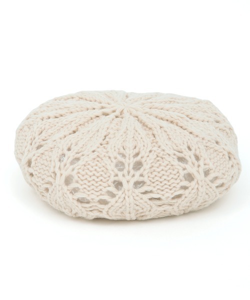 チチカカ（チチカカ）の「ニットベレー帽（ハンチング/ベレー帽・レディース・ブラック/ブルーグリーン/アイボリー・FREE）」の11枚目の写真