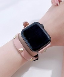 zandy（ズィーアンドワイ）の「ZANDY スタッズ二重巻バンド（デジタル腕時計）」