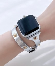 zandy（ズィーアンドワイ）の「ZANDY スタッズ二重巻バンド（デジタル腕時計）」