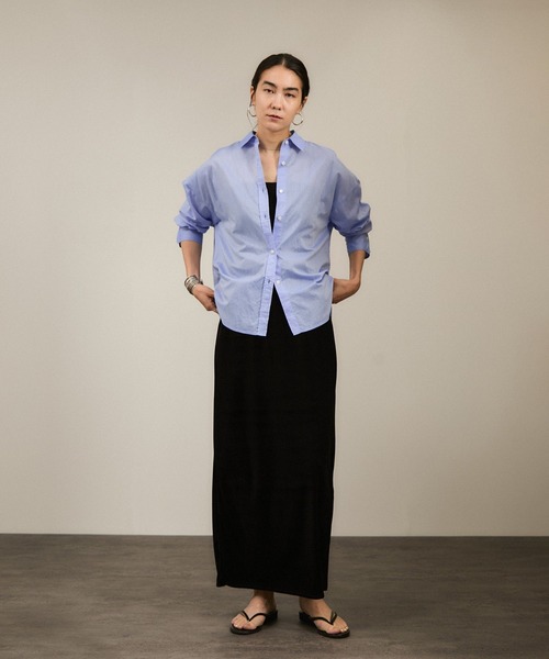 SALON adam et rope'（サロン アダム エ ロペ）の「トリアセベロア前後2WAYノースリーブ/タンクトップ / セットアップ対応（タンクトップ・レディース・ベージュ/ブラック・FREE）」の19枚目の写真