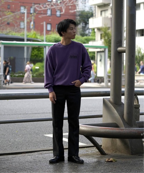 ARIES（アリーズ）の「【ARIES / アリーズ】PREMIUM TEMPLE SWEATSHIRT（スウェット・メンズ・ベージュ/パープル系その他/ピンク・SMALL/MEDIUM/LARGE/X-LARGE）」の18枚目の写真