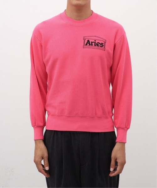 ARIES（アリーズ）の「【ARIES / アリーズ】PREMIUM TEMPLE SWEATSHIRT（スウェット・メンズ・ベージュ/パープル系その他/ピンク・SMALL/MEDIUM/LARGE/X-LARGE）」の10枚目の写真