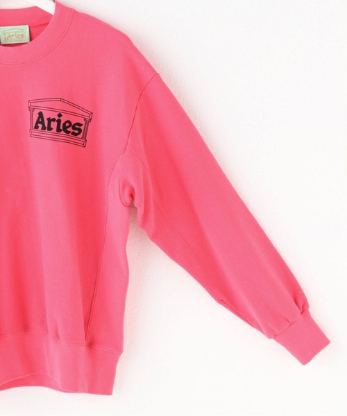 ARIES（アリーズ）の「【ARIES / アリーズ】PREMIUM TEMPLE SWEATSHIRT（スウェット・メンズ・ベージュ/パープル系その他/ピンク・SMALL/MEDIUM/LARGE/X-LARGE）」の5枚目の写真