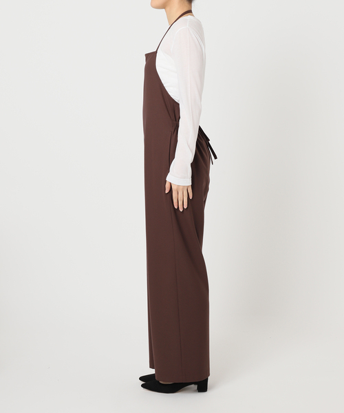 U by SPICK&SPAN(ユーバイスピックアンドスパン)の「エプロンオールインワン(つなぎ/オールインワン・レディース・ライトグレー/ブラウン・36/38)」の14枚目の写真