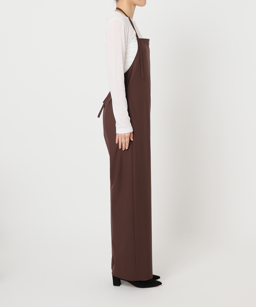 U by SPICK&SPAN(ユーバイスピックアンドスパン)の「エプロンオールインワン(つなぎ/オールインワン・レディース・ライトグレー/ブラウン・36/38)」の16枚目の写真