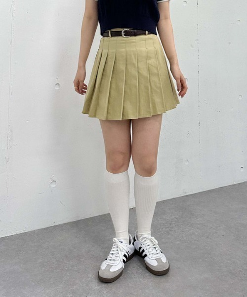archives(アルシーヴ)の「チノプリーツミニスカート(スカート・レディース・ベージュ/ネイビー/チャコールグレー・MEDIUM)」の19枚目の写真