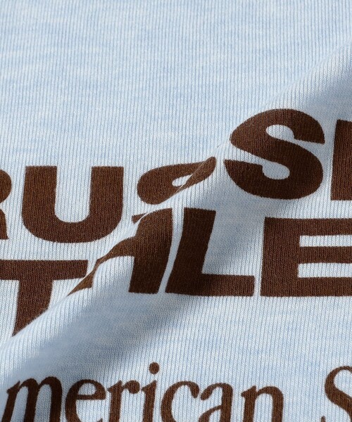Russell Athletic（ラッセルアスレティック）の「RUSSELL ATHLETIC / ラグラン ロング スリーブ Tシャツ（Tシャツ/カットソー・レディース・ホワイト/サックスブルー・MEDIUM）」の10枚目の写真