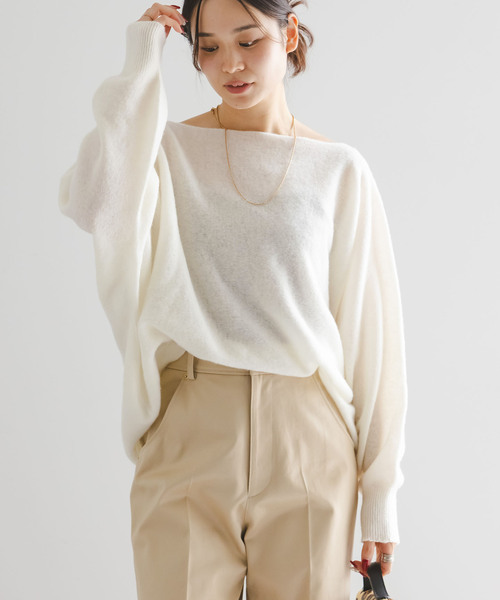 追加》ファインウールドルマンプルオーバー（ニット/セーター）｜NOBLE  