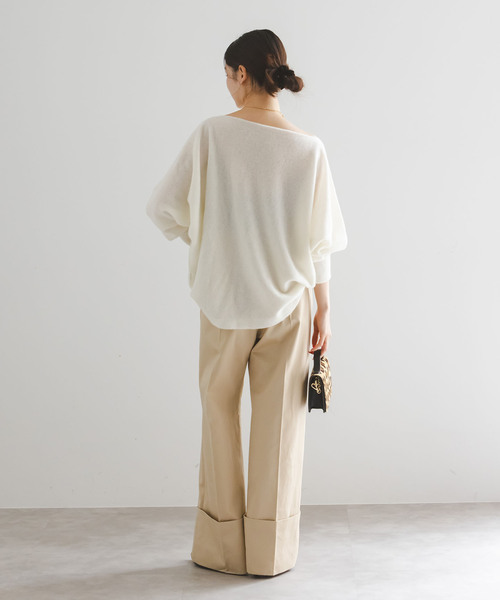 ✨未使用タグ付き✨ノーブル　ファインウールドルマンプルオーバー　日本製 WEB・一部店舗限定追加2》ファインウールドルマンプルオーバー（ニット