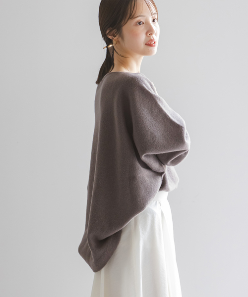 ✨未使用タグ付き✨ノーブル　ファインウールドルマンプルオーバー　日本製 WEB・一部店舗限定追加2》ファインウールドルマンプルオーバー（ニット