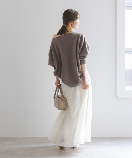 ✨未使用タグ付き✨ノーブル　ファインウールドルマンプルオーバー　日本製 WEB・一部店舗限定追加2》ファインウールドルマンプルオーバー（ニット