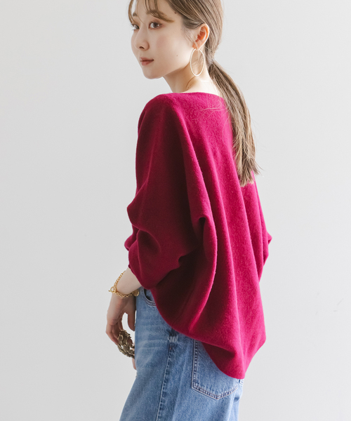 WEB・一部店舗限定追加2》ファインウールドルマンプルオーバー（ニット