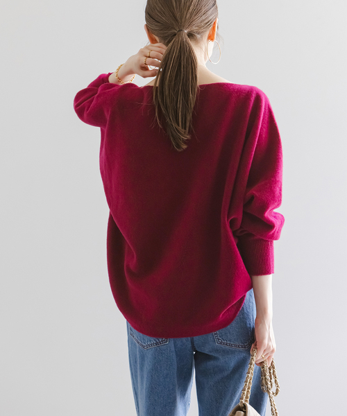 WEB・一部店舗限定追加2》ファインウールドルマンプルオーバー（ニット