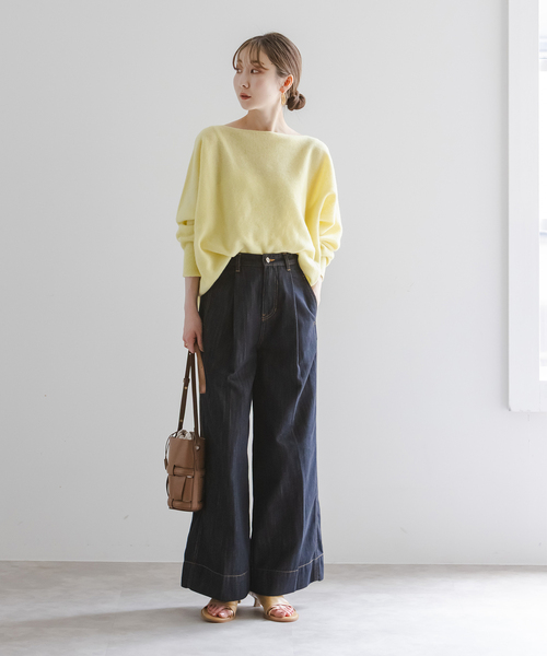 WEB・一部店舗限定追加2》ファインウールドルマンプルオーバー（ニット