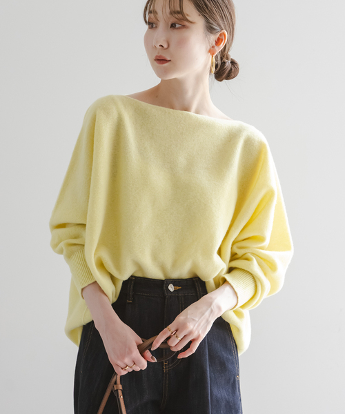 WEB・一部店舗限定追加2》ファインウールドルマンプルオーバー（ニット