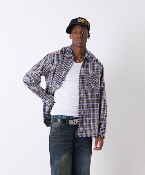 【ゆゆゆ】AFB SPANGLE SS SHIRTS　シャツ ゆゆゆ】AFB SPANGLE SS SHIRTS シャツ AFB シャツ SPANGLE SS