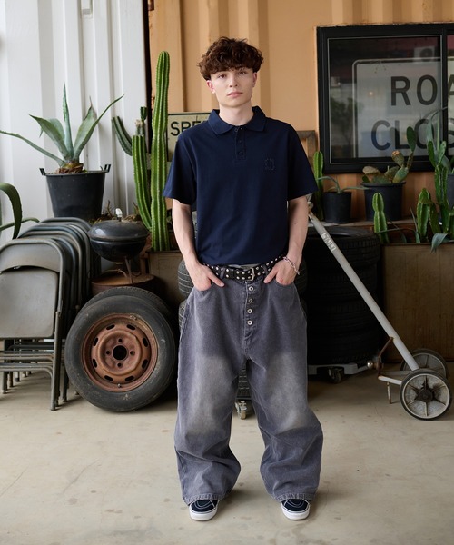 kutir(クティール)の「HEAVY OUNCE DUCK BAGGY PANTS/ヘビーオンスダックバギーパンツ(デニムパンツ・メンズ・グレー/ブラック・SMALL/MEDIUM/LARGE)」の22枚目の写真