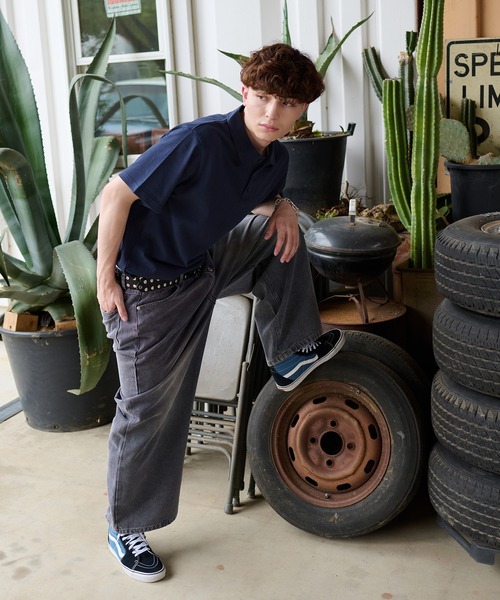 kutir(クティール)の「HEAVY OUNCE DUCK BAGGY PANTS/ヘビーオンスダックバギーパンツ(デニムパンツ・メンズ・グレー/ブラック・SMALL/MEDIUM/LARGE)」の20枚目の写真