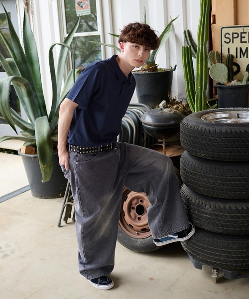 kutir(クティール)の「HEAVY OUNCE DUCK BAGGY PANTS/ヘビーオンスダックバギーパンツ(デニムパンツ・メンズ・グレー/ブラック・SMALL/MEDIUM/LARGE)」の19枚目の写真