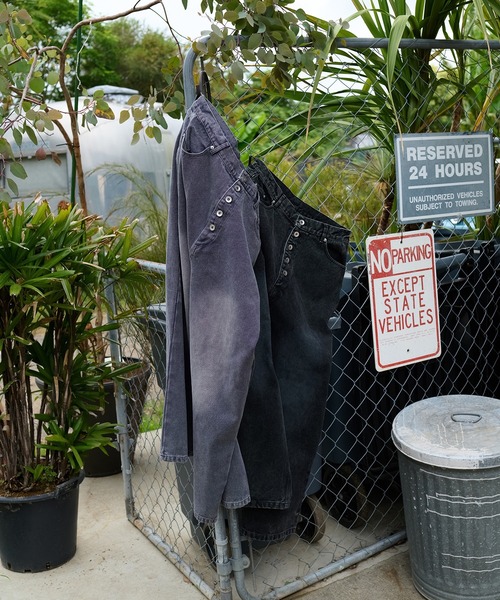 kutir(クティール)の「HEAVY OUNCE DUCK BAGGY PANTS/ヘビーオンスダックバギーパンツ(デニムパンツ・メンズ・グレー/ブラック・SMALL/MEDIUM/LARGE)」の15枚目の写真