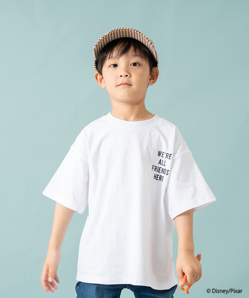 and D. petit main(アンドディープティマイン)の「【トイストーリー/Toy Story】バックプリントワイド半袖Tシャツ(Tシャツ/カットソー・キッズ・ピンク/ブルー/ホワイト・140cm/90cm/120cm/130cm/110cm/100cm/150cm)」の2枚目の写真