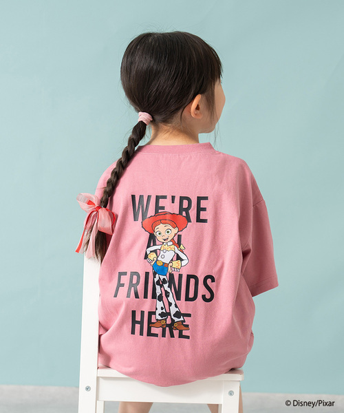 and D. petit main(アンドディープティマイン)の「【トイストーリー/Toy Story】バックプリントワイド半袖Tシャツ(Tシャツ/カットソー・キッズ・ピンク/ブルー/ホワイト・140cm/90cm/120cm/130cm/110cm/100cm/150cm)」の3枚目の写真