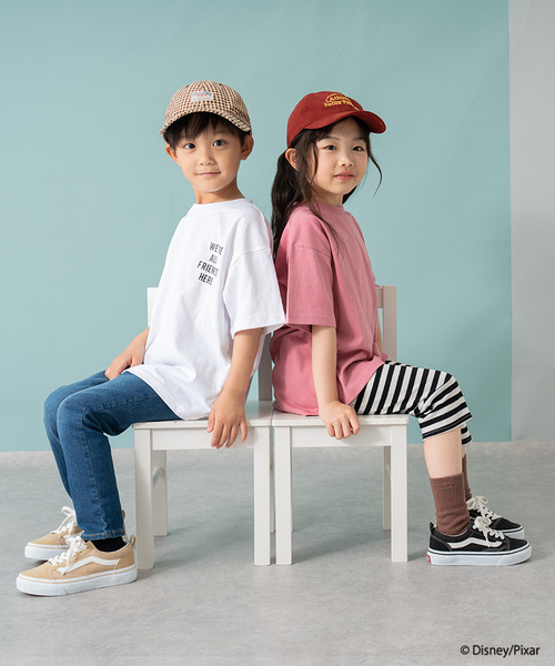 and D. petit main(アンドディープティマイン)の「【トイストーリー/Toy Story】バックプリントワイド半袖Tシャツ(Tシャツ/カットソー・キッズ・ピンク/ブルー/ホワイト・140cm/90cm/120cm/130cm/110cm/100cm/150cm)」の4枚目の写真