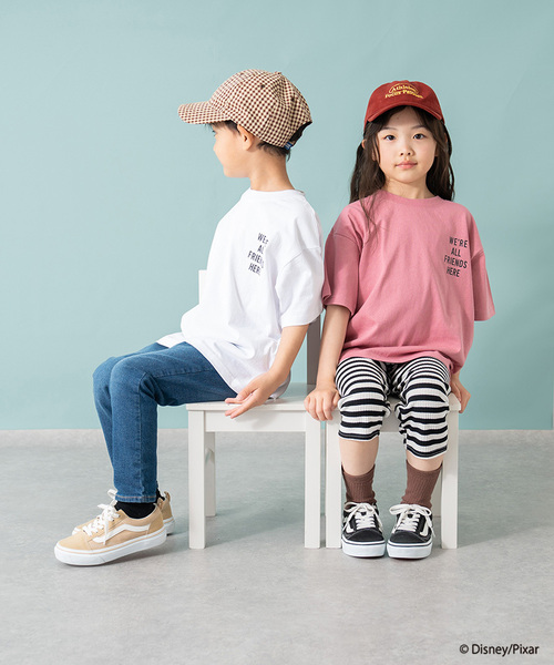and D. petit main(アンドディープティマイン)の「【トイストーリー/Toy Story】バックプリントワイド半袖Tシャツ(Tシャツ/カットソー・キッズ・ピンク/ブルー/ホワイト・140cm/90cm/120cm/130cm/110cm/100cm/150cm)」の6枚目の写真