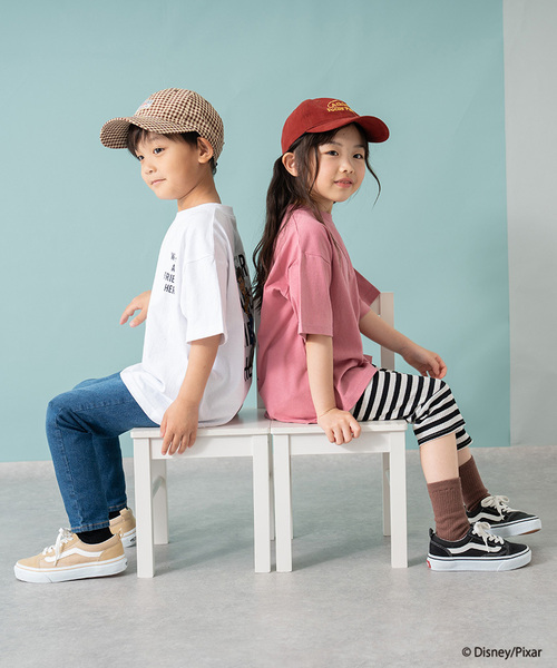 and D. petit main(アンドディープティマイン)の「【トイストーリー/Toy Story】バックプリントワイド半袖Tシャツ(Tシャツ/カットソー・キッズ・ピンク/ブルー/ホワイト・140cm/90cm/120cm/130cm/110cm/100cm/150cm)」の7枚目の写真