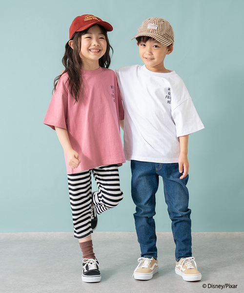 and D. petit main(アンドディープティマイン)の「【トイストーリー/Toy Story】バックプリントワイド半袖Tシャツ(Tシャツ/カットソー・キッズ・ピンク/ブルー/ホワイト・140cm/90cm/120cm/130cm/110cm/100cm/150cm)」の9枚目の写真