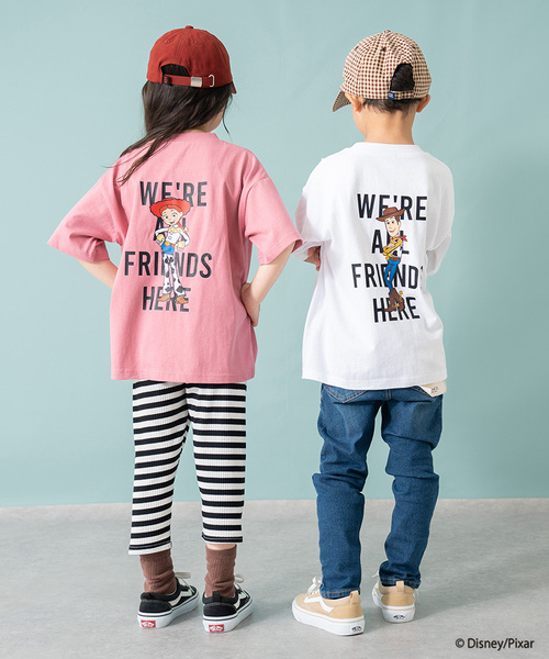 and D. petit main(アンドディープティマイン)の「【トイストーリー/Toy Story】バックプリントワイド半袖Tシャツ(Tシャツ/カットソー・キッズ・ピンク/ブルー/ホワイト・140cm/90cm/120cm/130cm/110cm/100cm/150cm)」の12枚目の写真