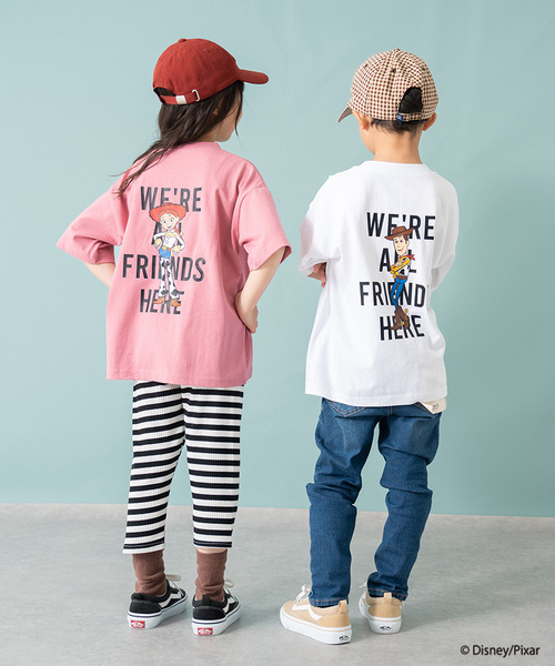 and D. petit main(アンドディープティマイン)の「【トイストーリー/Toy Story】バックプリントワイド半袖Tシャツ(Tシャツ/カットソー・キッズ・ピンク/ブルー/ホワイト・140cm/90cm/120cm/130cm/110cm/100cm/150cm)」の13枚目の写真