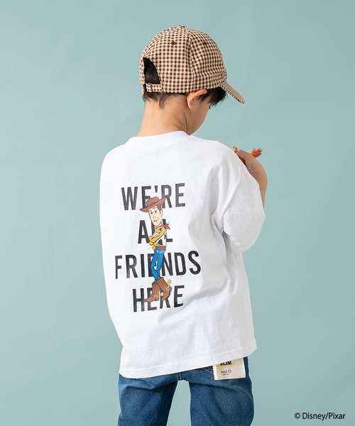 and D. petit main(アンドディープティマイン)の「【トイストーリー/Toy Story】バックプリントワイド半袖Tシャツ(Tシャツ/カットソー・キッズ・ピンク/ブルー/ホワイト・140cm/90cm/120cm/130cm/110cm/100cm/150cm)」の14枚目の写真
