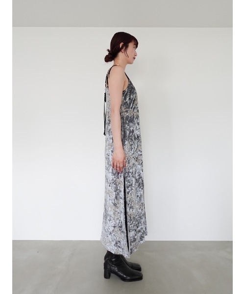 Velour Embroidery Layered Dress/ベロアエンブロイダリーレイヤード