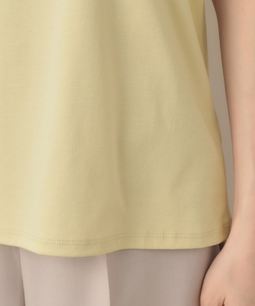 couture brooch（クチュールブローチ）の「【接触冷感・UV機能あり・マシンウォッシャブル】60シルケット パフュームエンブロTシャツ（Tシャツ/カットソー・レディース・ピンク/オフホワイト/イエロー系その他/ブラック・42/40/36/38）」の21枚目の写真